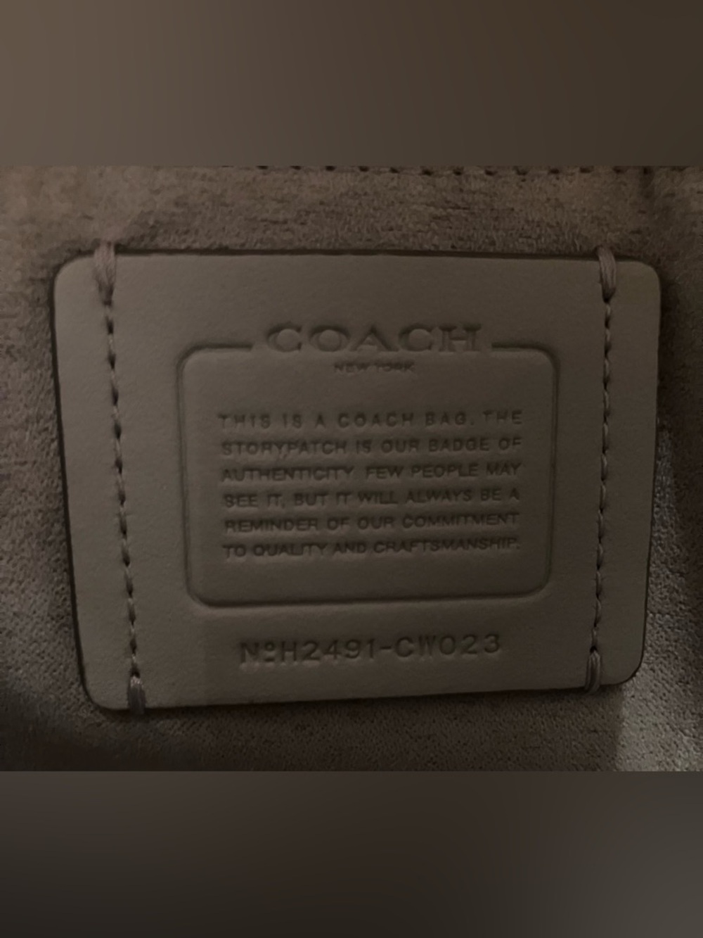 Coach Andrea Metallic Silver Bag - Picture 6 of 10